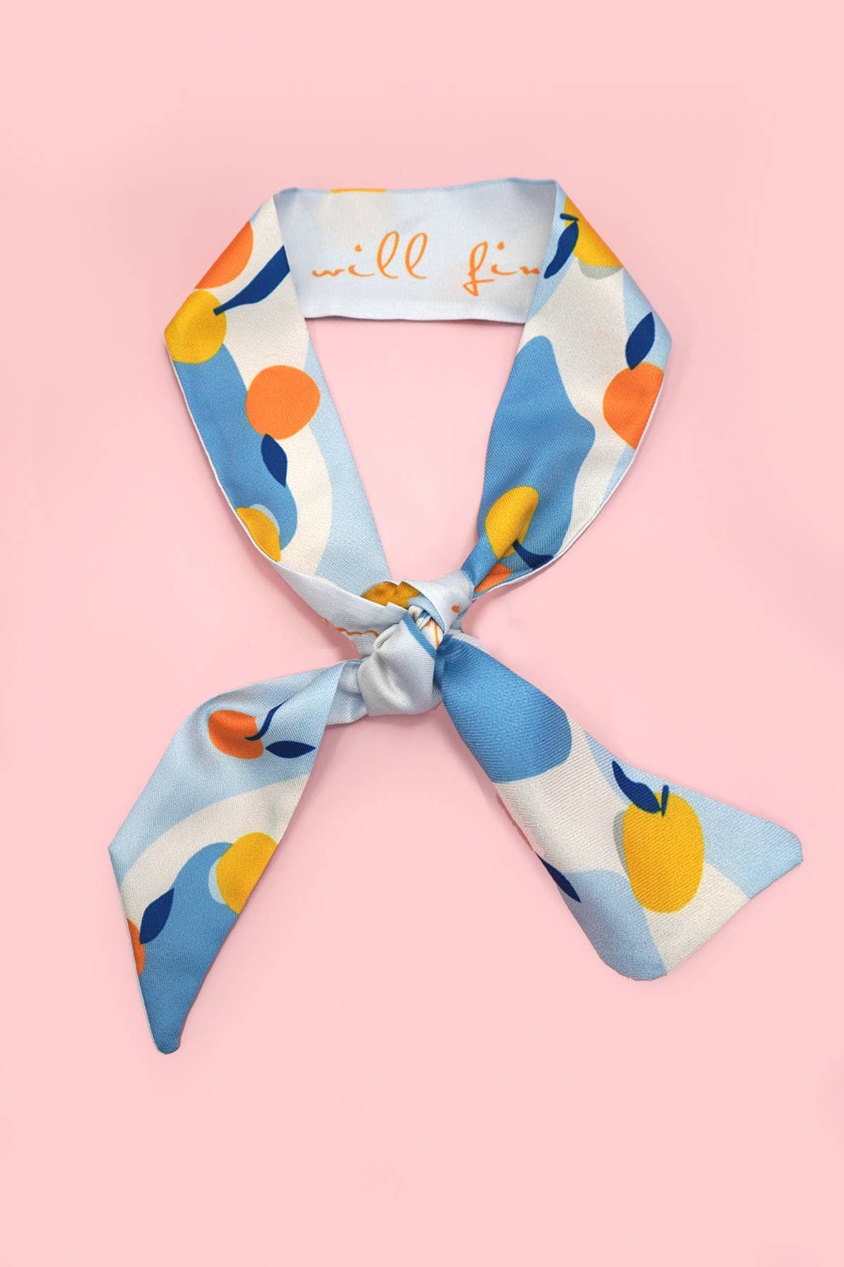 SOFT SILKY SKINNY TWILLY SCARF NECKLACE WRAP | 40SC666